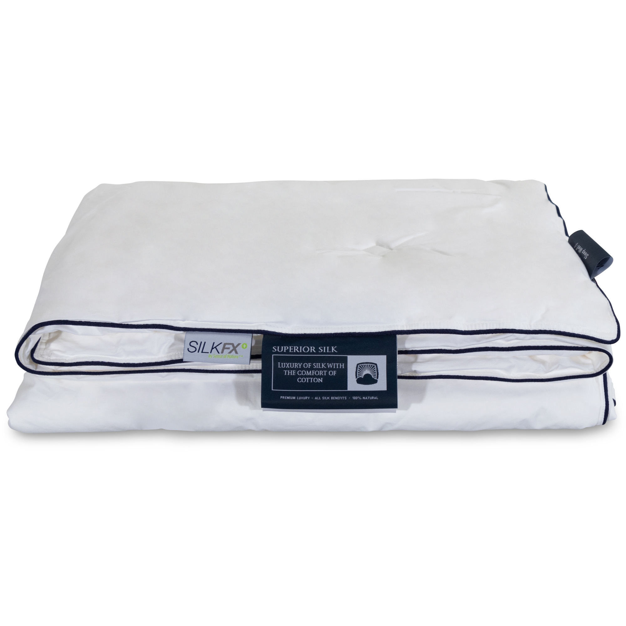 Kühle Sommer-Doppel-Seidenbettdecke mit 100% langstapeliger Maulbeerseide - 240x220 cm - Nordic Comfort Superior