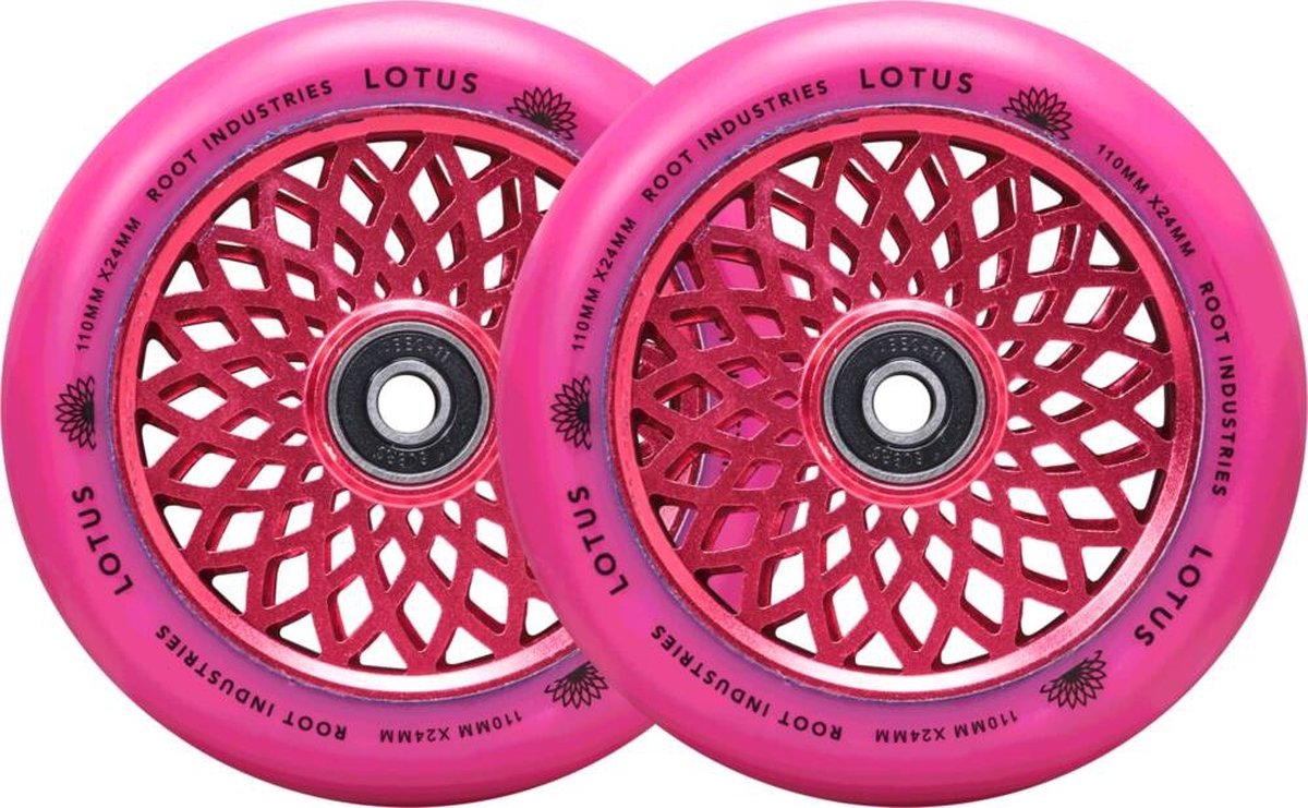 Root Lotus Stunt Scooter Rollen 2-Pack - Radiant Pink - Radiant Pink / 110MM - Scootworld.de