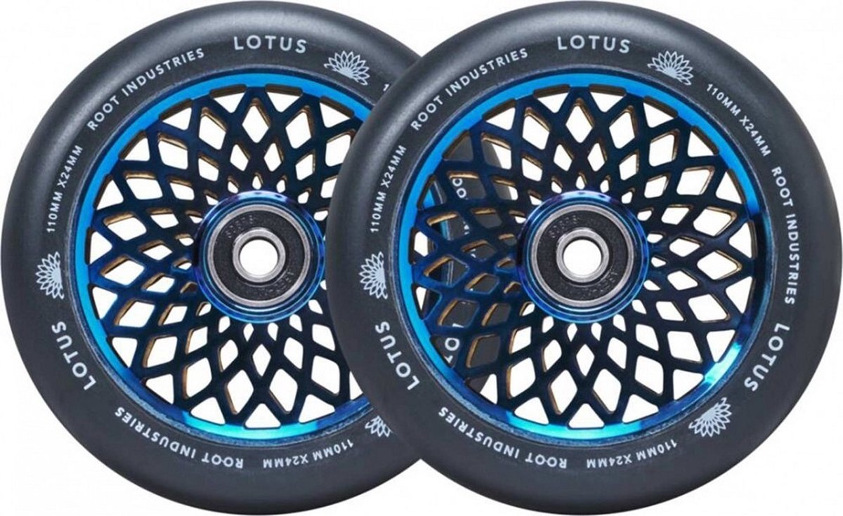 Root Lotus Stunt Scooter Rollen 2-Pack - Blu-ray/Black - Blu-ray/Black / 110MM - Scootworld.de