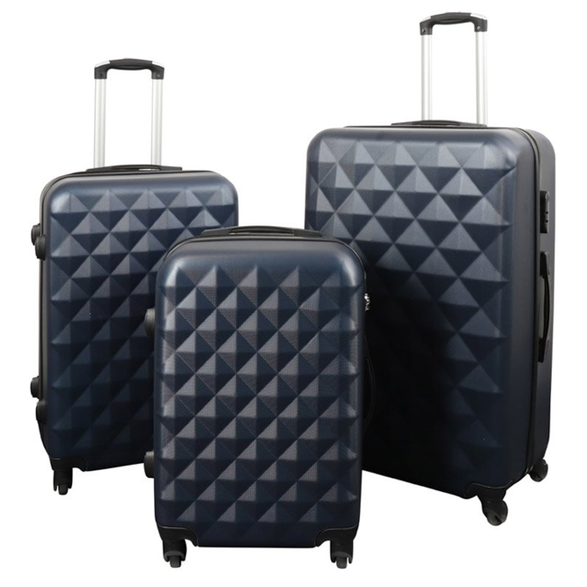 Koffer - 3er-Set - Exklusives Hardcase-Koffer-Set im Angebot - Diamant Dunkelblau