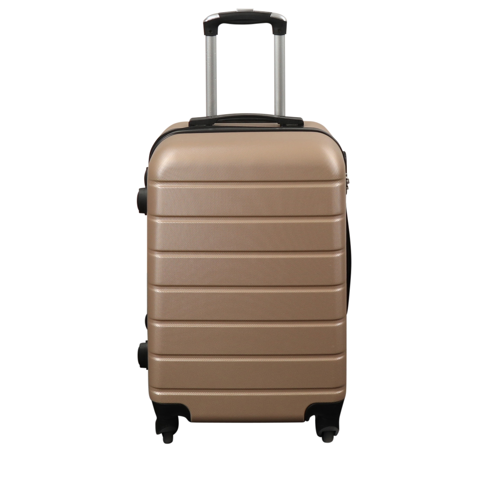 Kabinenkoffer - Leichter Hardcase-Koffer - Größe klein - Goldstreifen