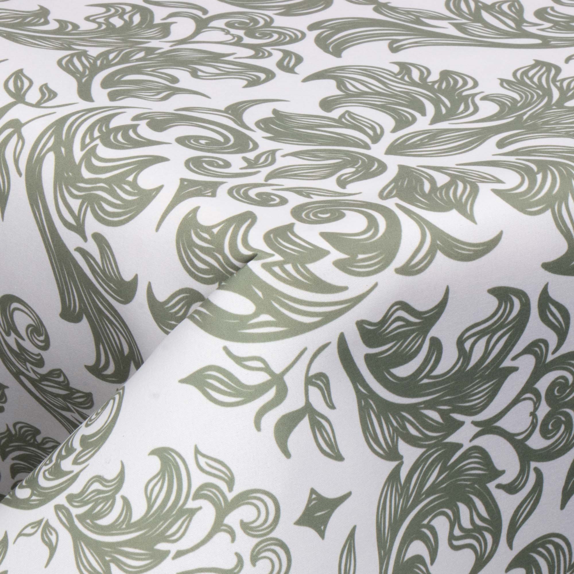 Textil Wachstuch mit Acrylbeschichtung - 30 Meter auf Rolle - Blau Damask - 140 cm breites Textiltuch