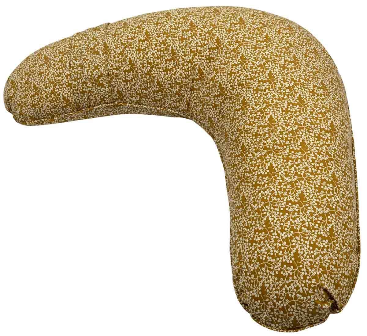 Stillkissen - Müsli - 75x35 cm - Bio-Baumwolle - Petit fleur - Druck mit kleinen Beeren/Blättern