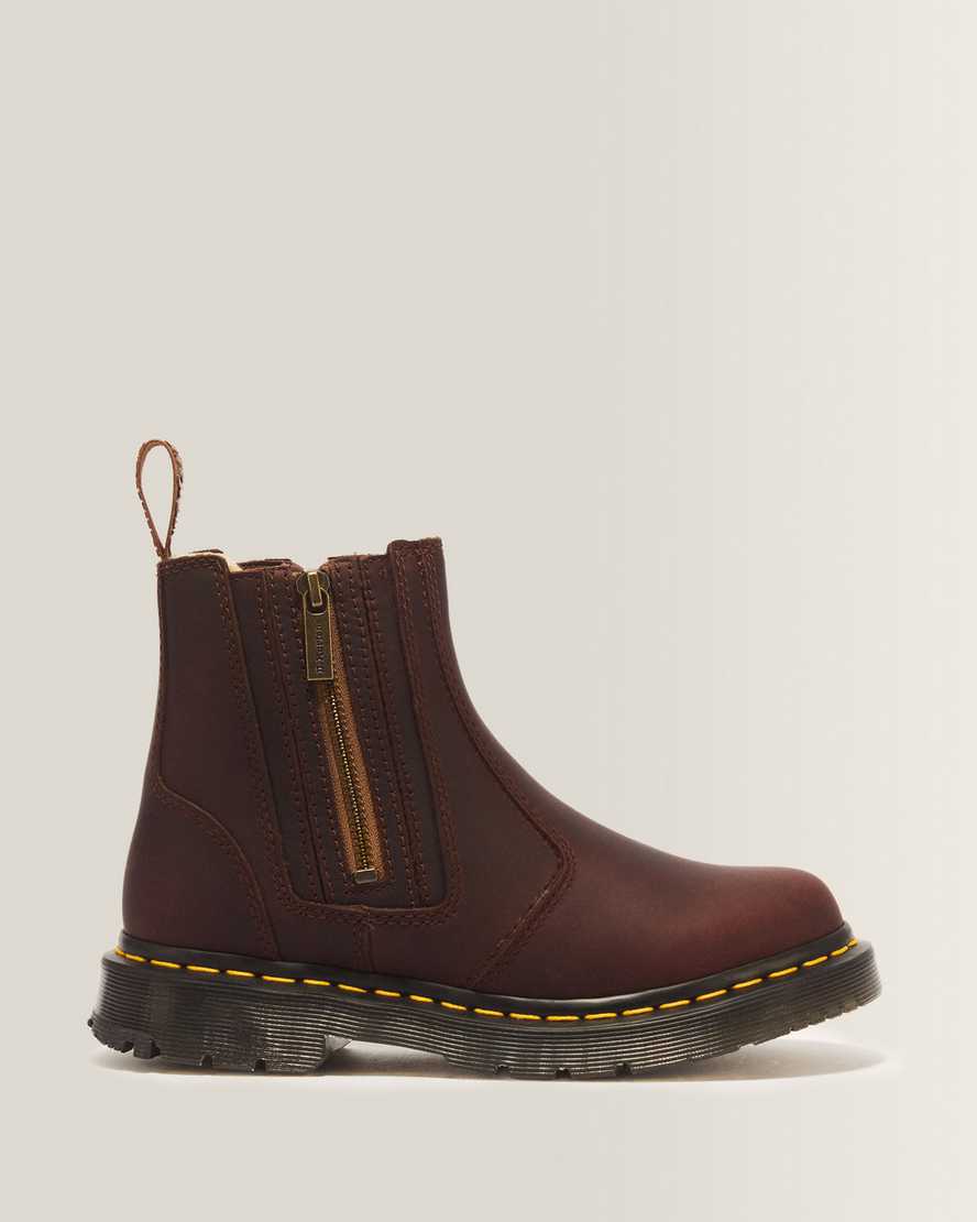 Dr. Martens Leder 2976 Alyson Dm's Wintergrip Chelsea Stiefel Schuhe in Braun, Größe: 40