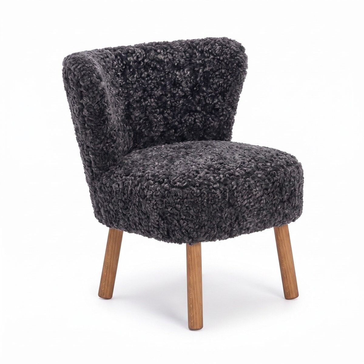 Emily Esszimmerstuhl | Premium Lammfell | Designmöbel