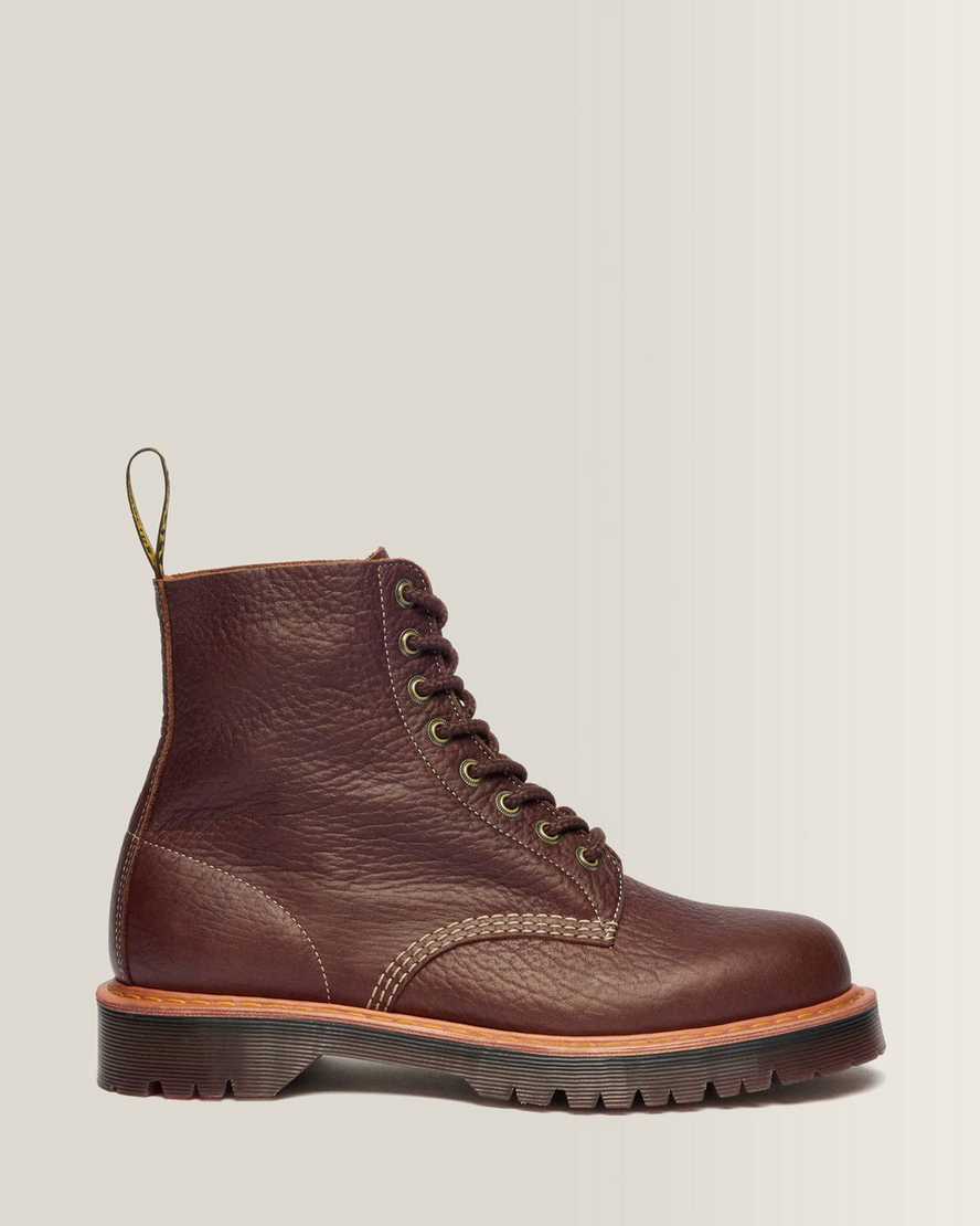 Dr. Martens 1460 Wild Grain Leder Stiefel in Braun, Größe: 37