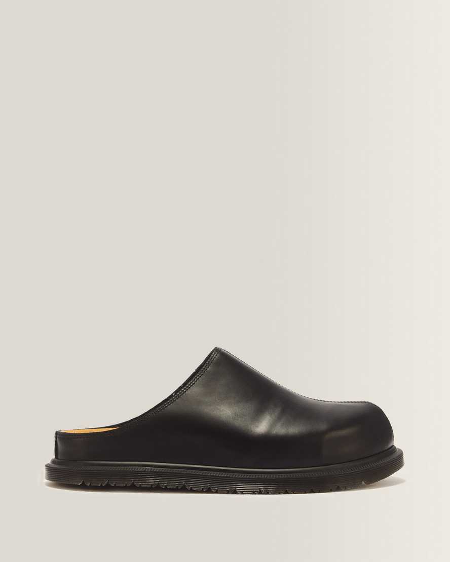 Dr. Martens San Leder Mules in Schwarz, Größe: 44