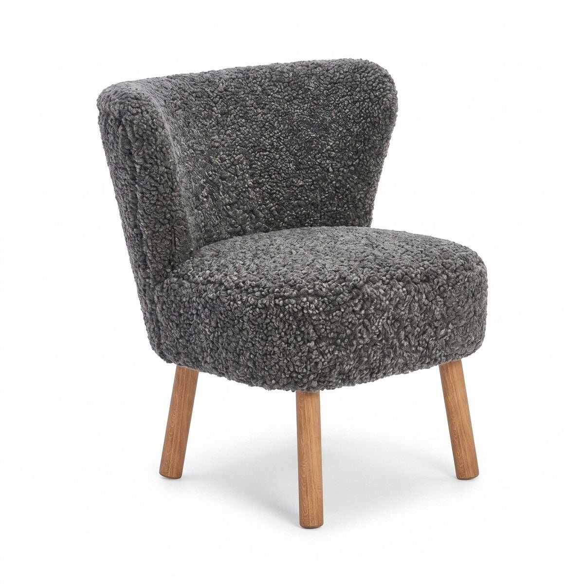 Emily Esszimmerstuhl | Premium Lammfell | Designmöbel