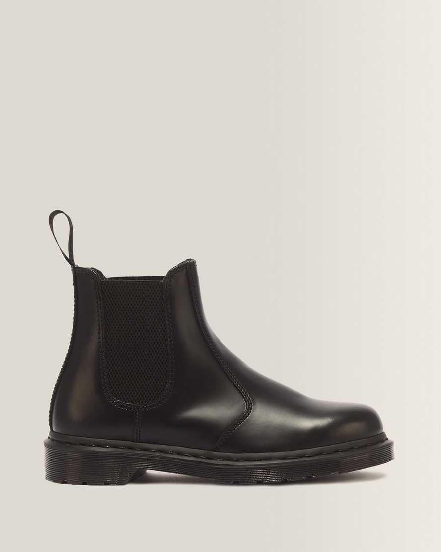 Dr. Martens 2976 Mono Glattleder Chelsea Stiefel Schuhe in Schwarz, Größe: 45