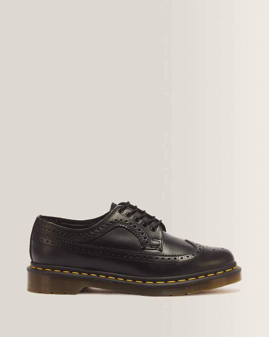 Dr. Martens 3989 Glattleder Brogues Schuhe in Schwarz, Größe: 36