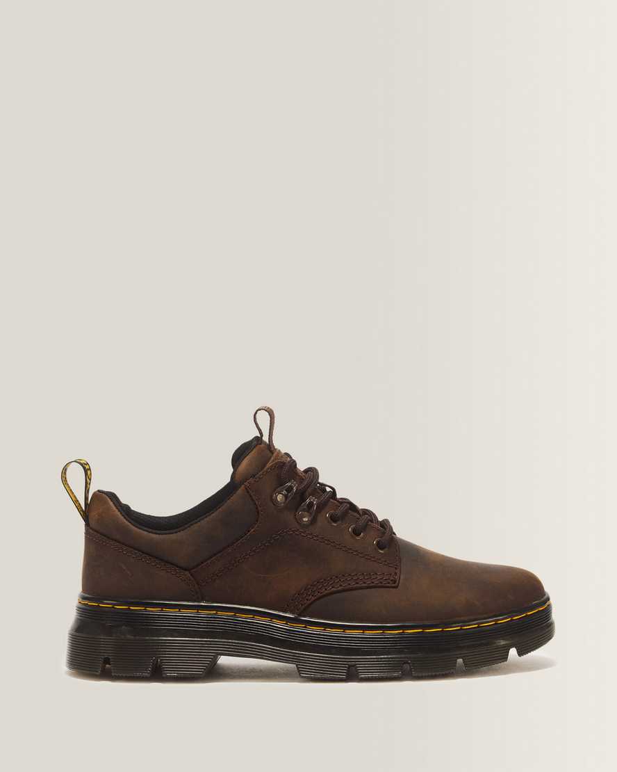 Dr. Martens Reeder Crazy Horse Leder Utility Schuhe in Braun, Größe: 40