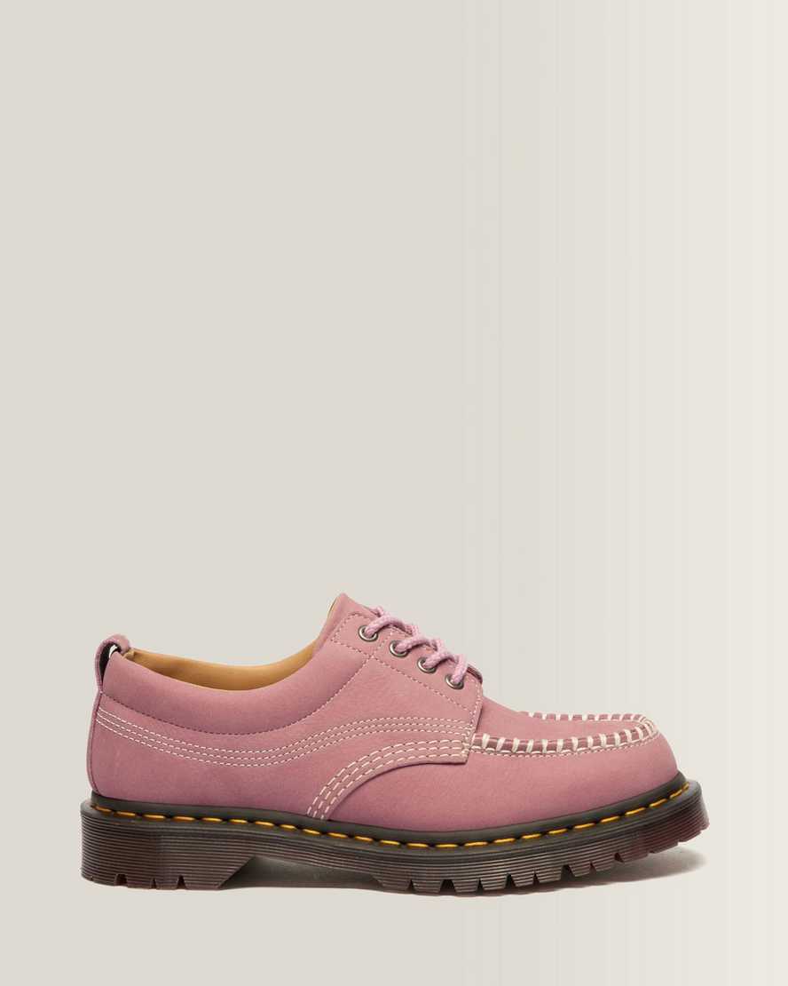 Dr. Martens Lowell Nubuck Moc Toe Schuhe in Rosa, Größe: 46