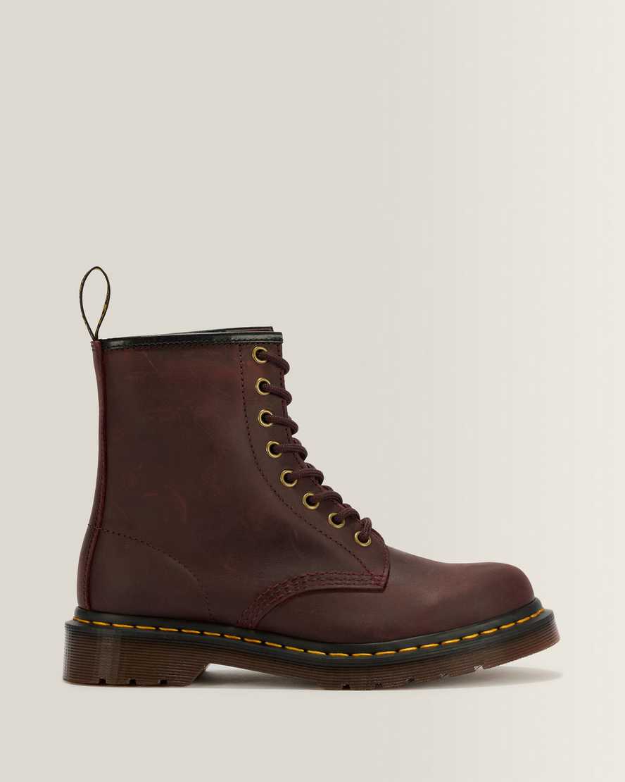 Dr. Martens 1460 Crazy Horse Leder Stiefel in Rot, Größe: 36