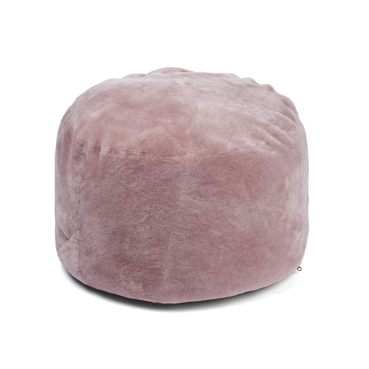 Lammfellpouf Premium | Neuseeland | Mokassin | D55x36 cm