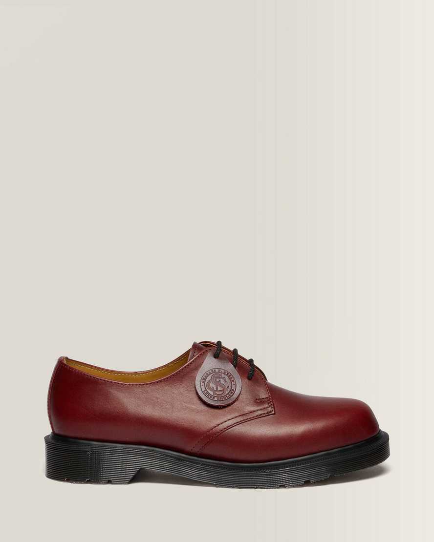 Dr. Martens 1461 Classic Calf Leder Schuhe in Rot, Größe: 48
