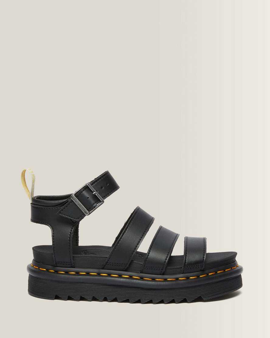 Dr. Martens Vegane Blaire Riemen Sandalen in Schwarz, Größe: 40