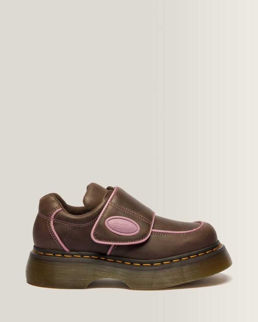 Dr. Martens Leder Buzz Strap Wyoming Schuhe in Braun, Größe: 37
