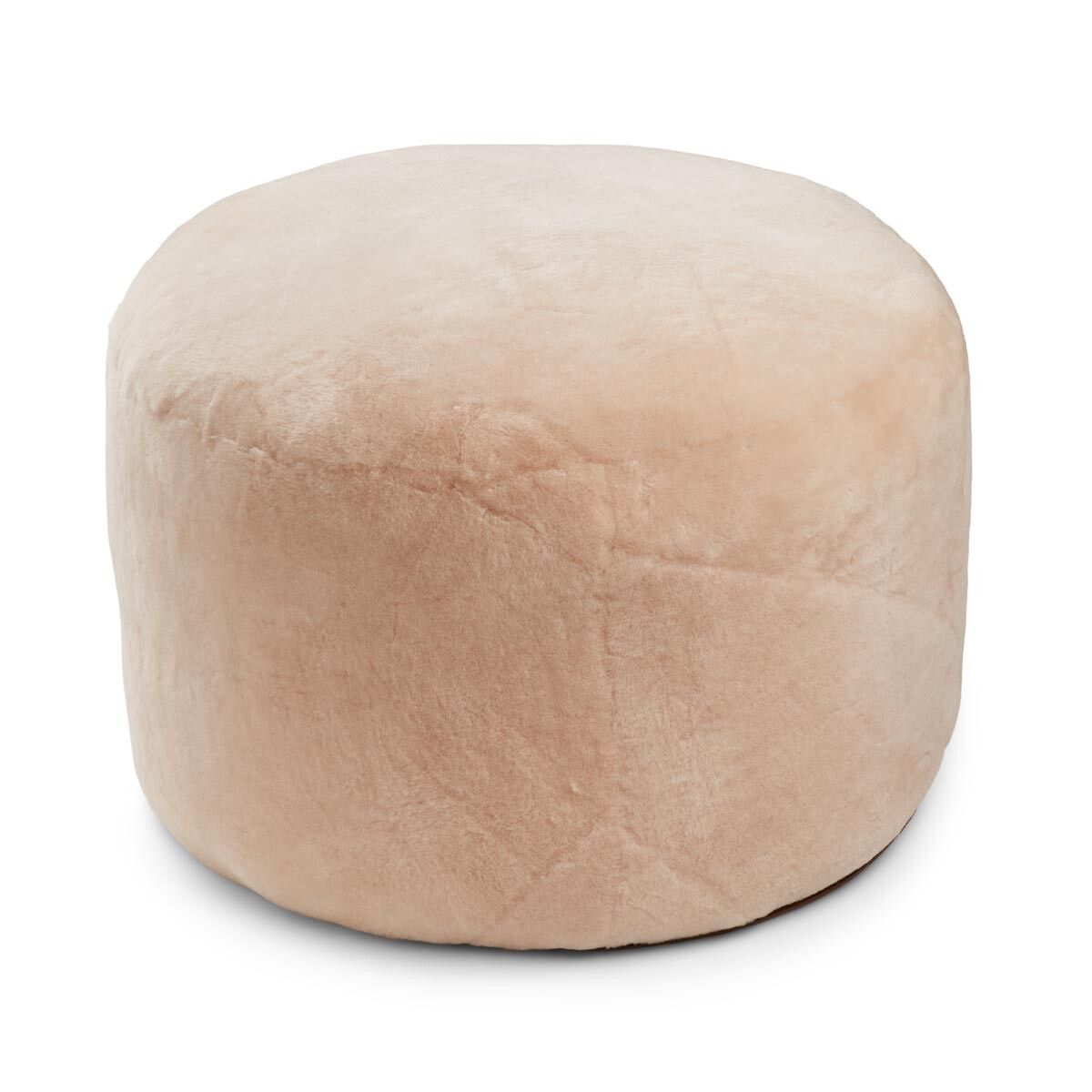 Lammfellpouf Premium | Neuseeland | Mokassin | D55x36 cm