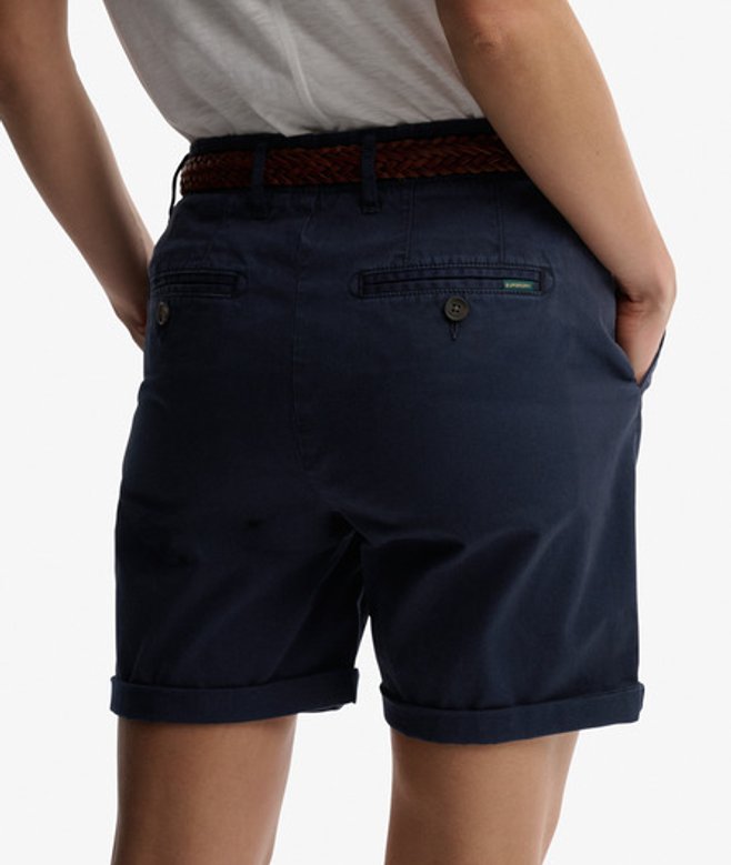 Superdry Damen Chino Shorts Navy - Größe: 36