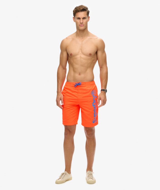 Superdry Herren Klassische Boardshorts Orange - Größe: M