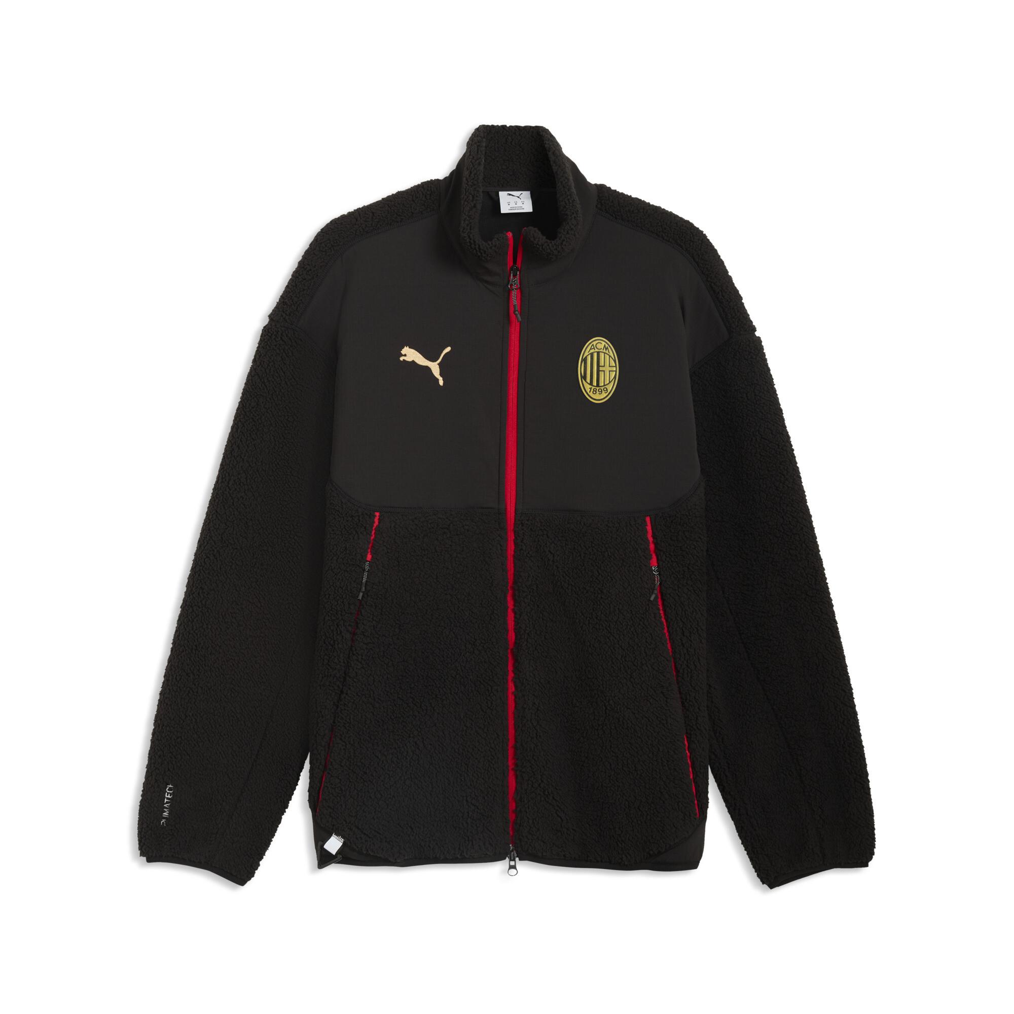 AC Milan PUMATECH Soft Tech Sherpajacke Herren, Accessoires, Schwarz, XXL