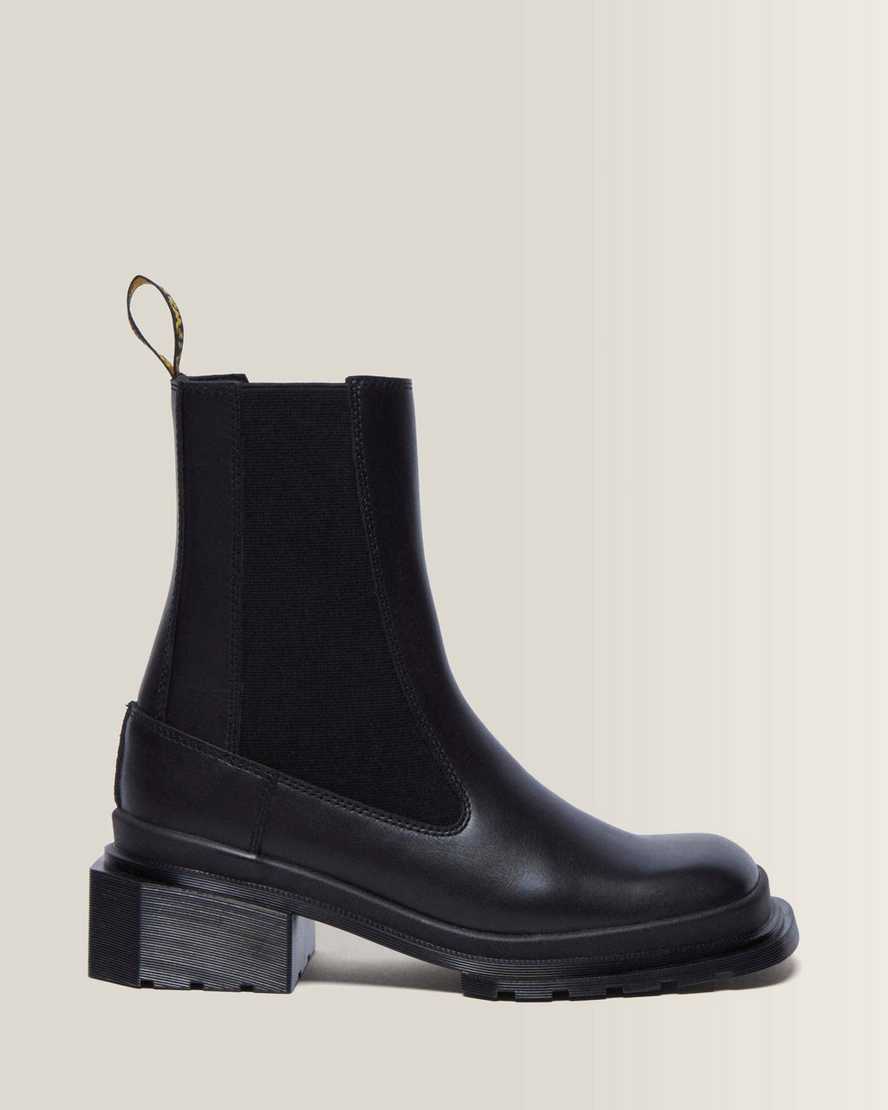 Dr. Martens Maybole Leder Chelsea Stiefel Mit Eckiger Zehenpartie Schuhe in Schwarz, Größe: 39