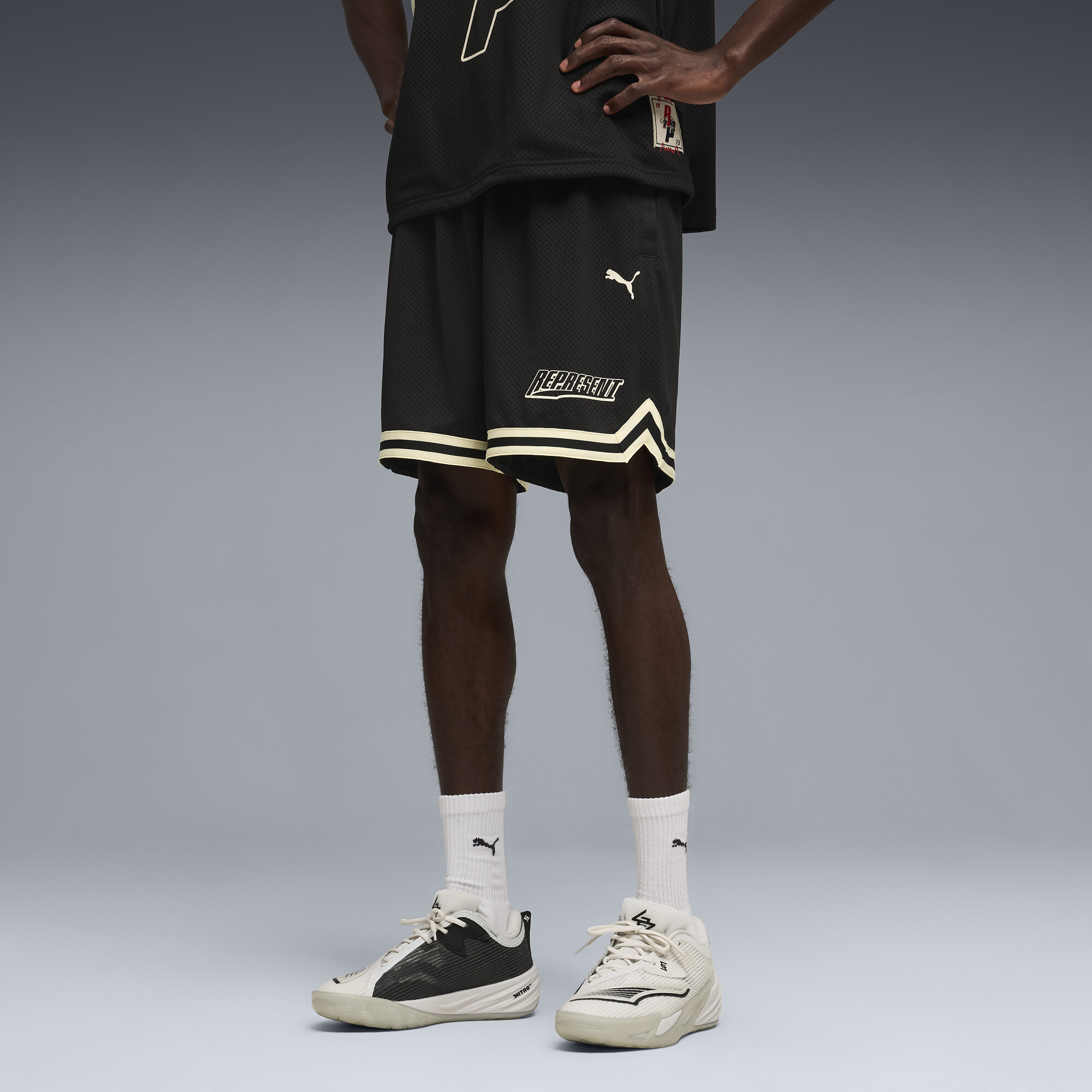 PUMA x REPRESENT Oversized Shorts Herren, Accessoires, Schwarz, 4XL