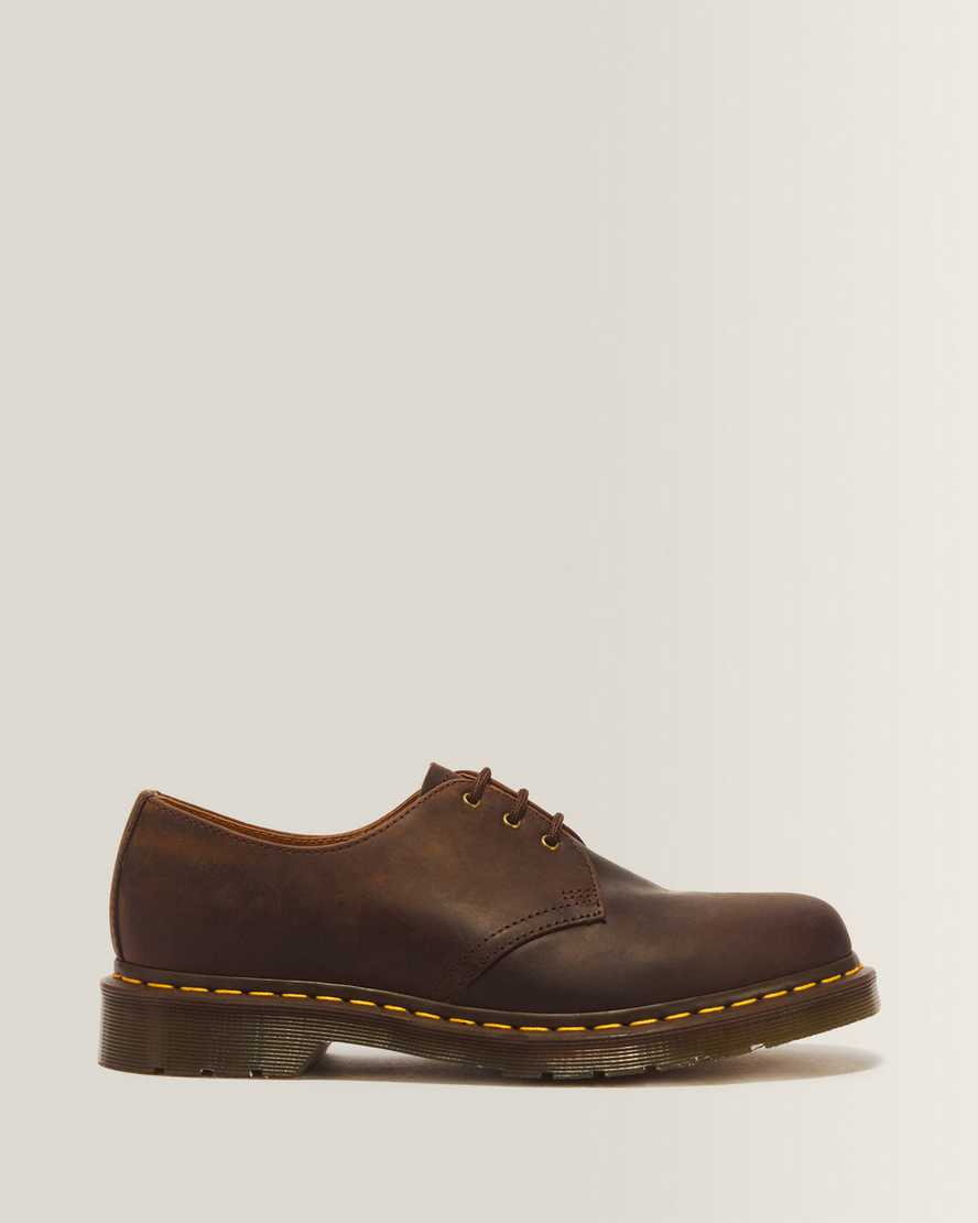 Dr. Martens 1461 Crazy Horse Leder Oxford Schuhe in Braun, Größe: 46