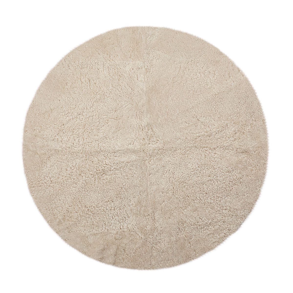 Lammfell Designerteppich | Kurzhaar | Neuseeland | D180 cm