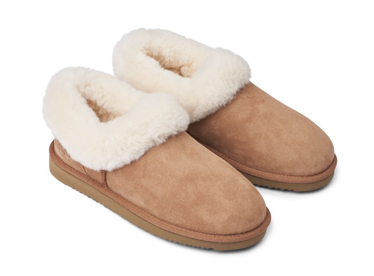 Hard Sole Slipper | Lammwolle, Wildleder
