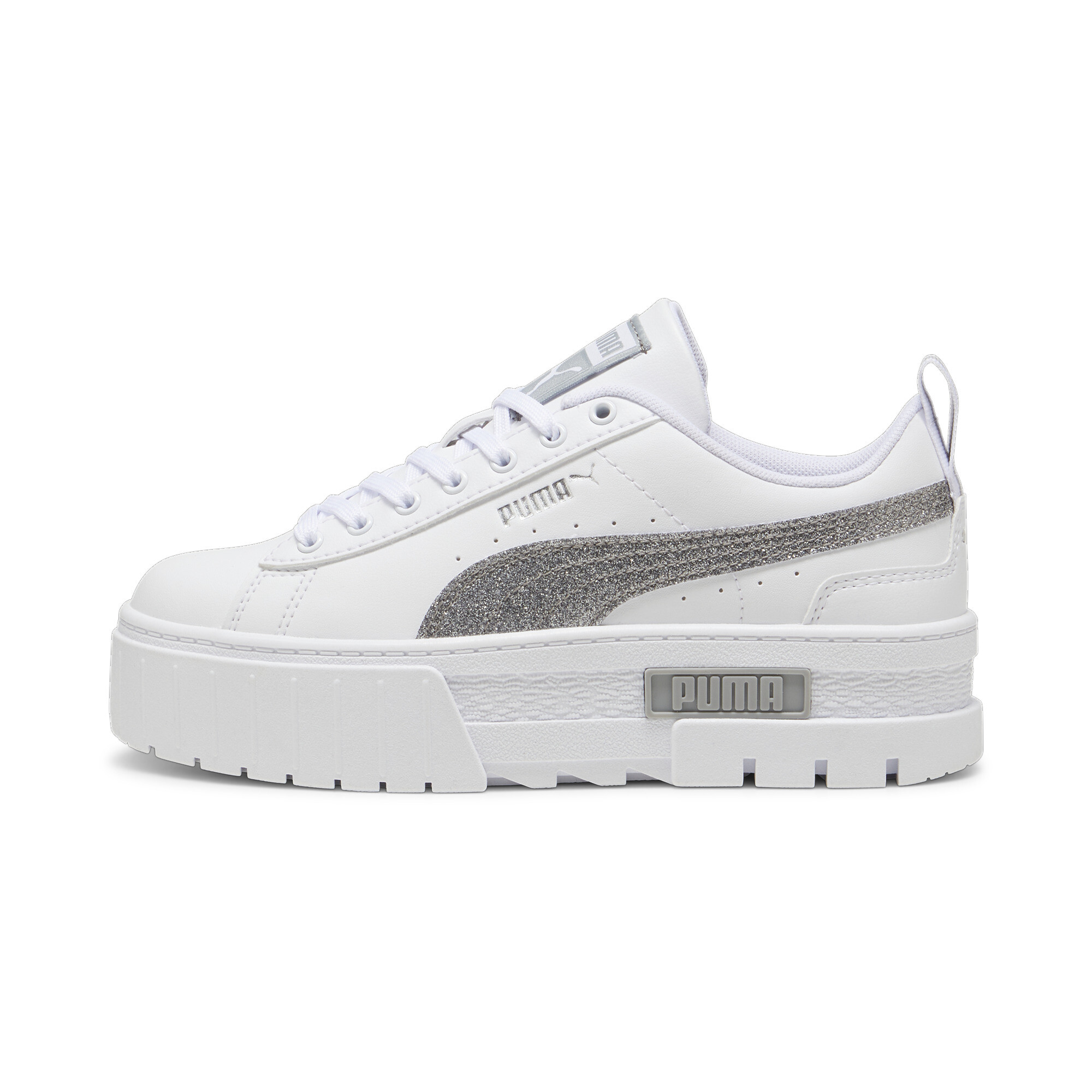 PUMA Mayze Glitter Sneakers Teenager, Schuhe, Weiß, 36