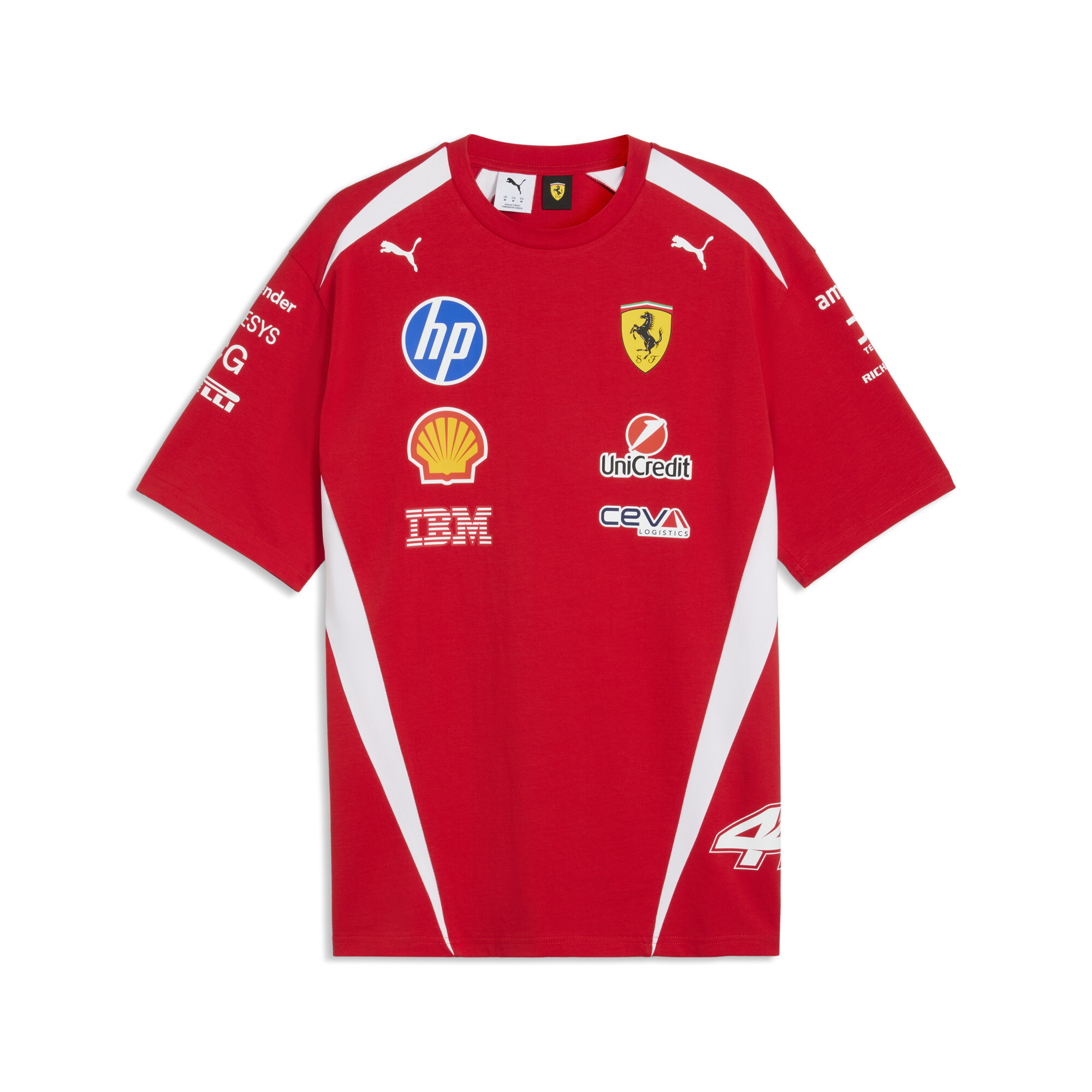 PUMA Scuderia Ferrari HP Replica Drivers T-Shirt Unisex, Accessoires, Rot, 3XL