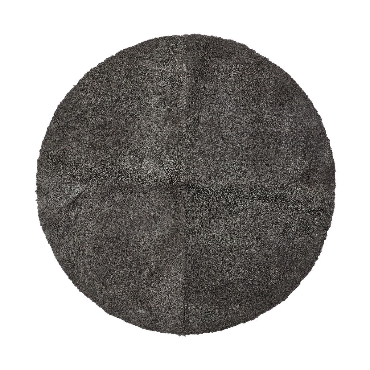 Lammfell Designerteppich | Kurzhaar | Neuseeland | D180 cm