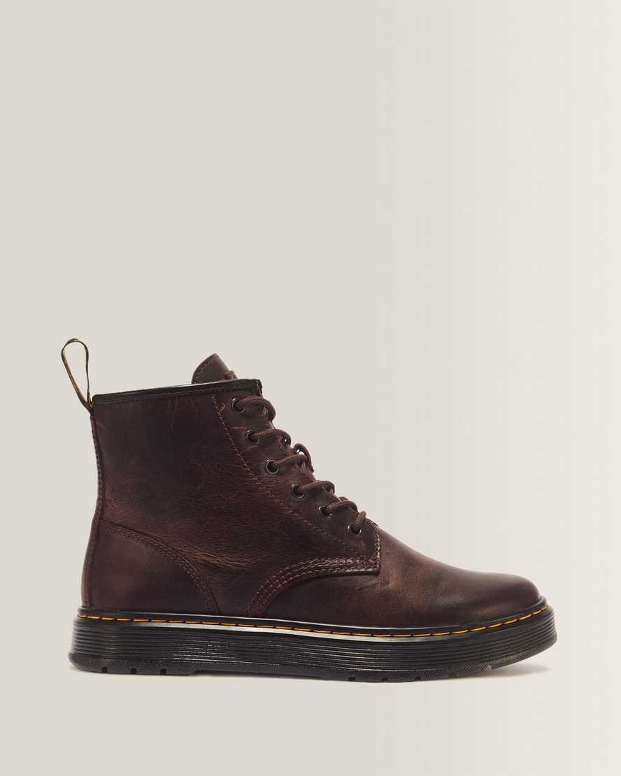 Dr. Martens Brookline Crazy Horse Leder Chukka Stiefel in Braun, Größe: 48