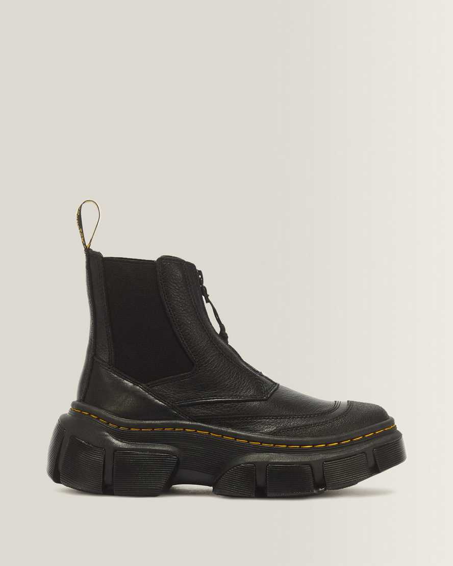 Dr. Martens Dmxl Zip Leder Chelsea Stiefel in Schwarz, Größe: 42