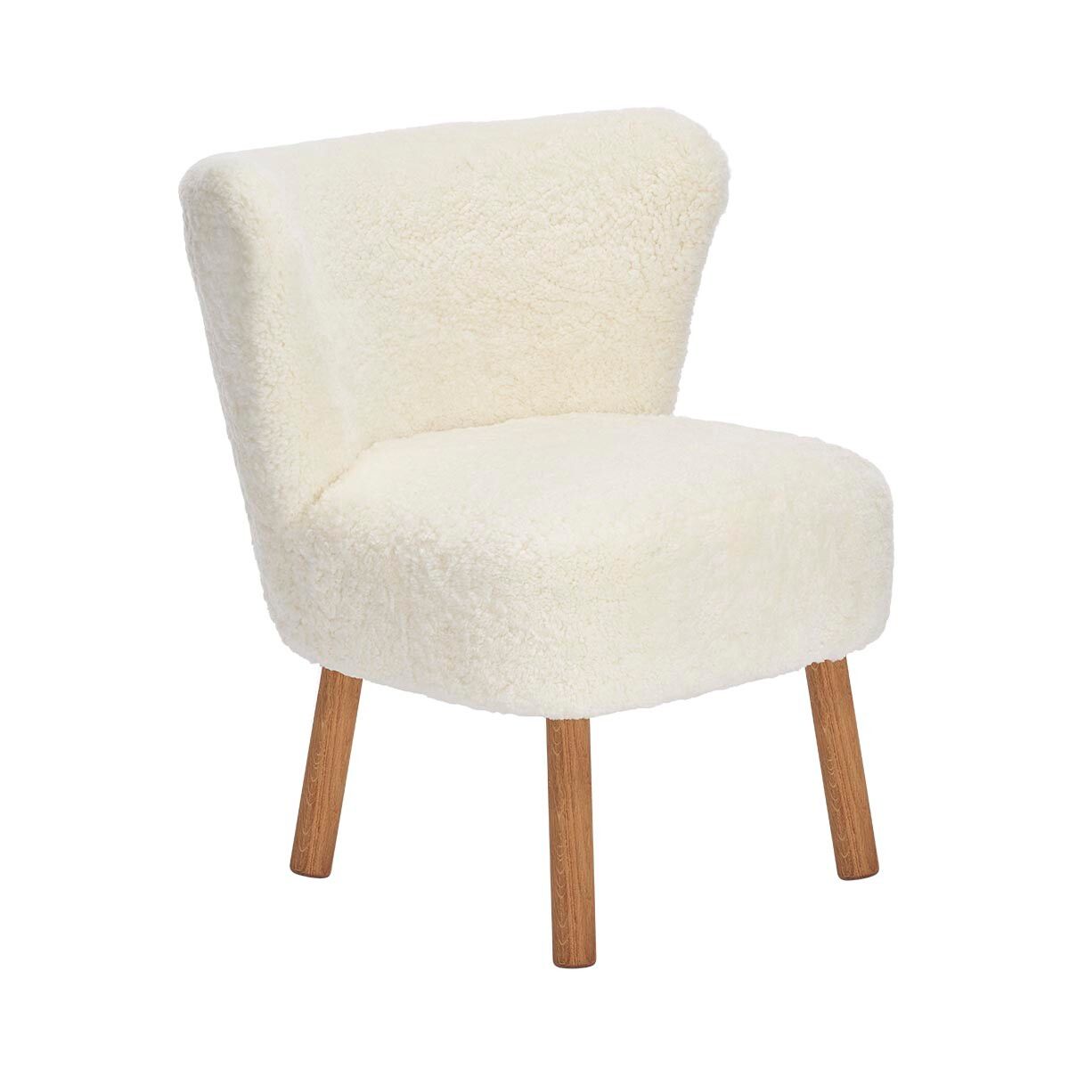Emily Esszimmerstuhl | Premium Lammfell | Designmöbel