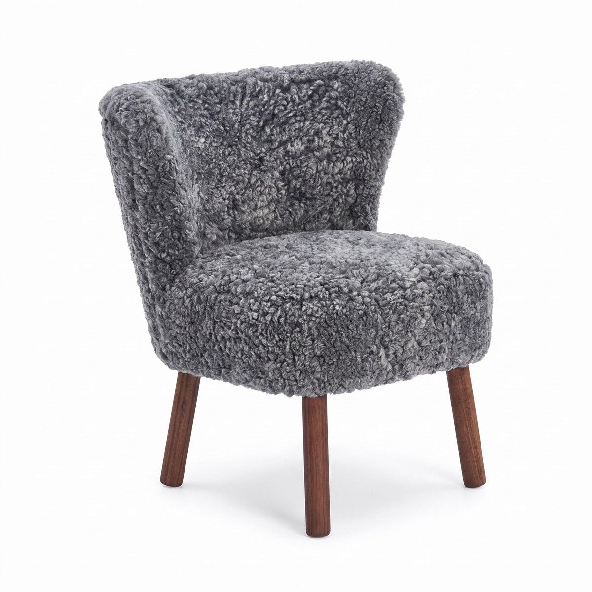 Emily Esszimmerstuhl | Premium Lammfell | Designmöbel