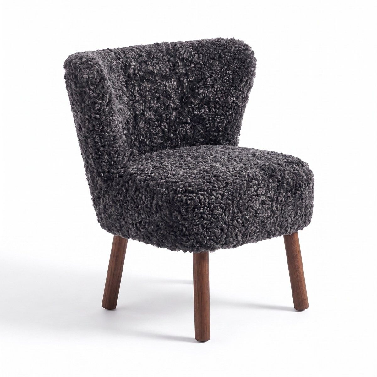 Emily Esszimmerstuhl | Premium Lammfell | Designmöbel