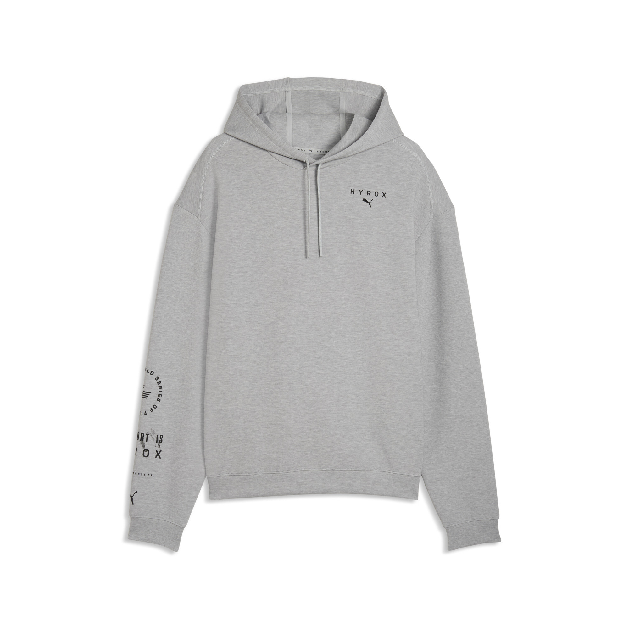 PUMA x HYROX CLOUDSPUN Hoodie Herren, Accessoires, Grau, L