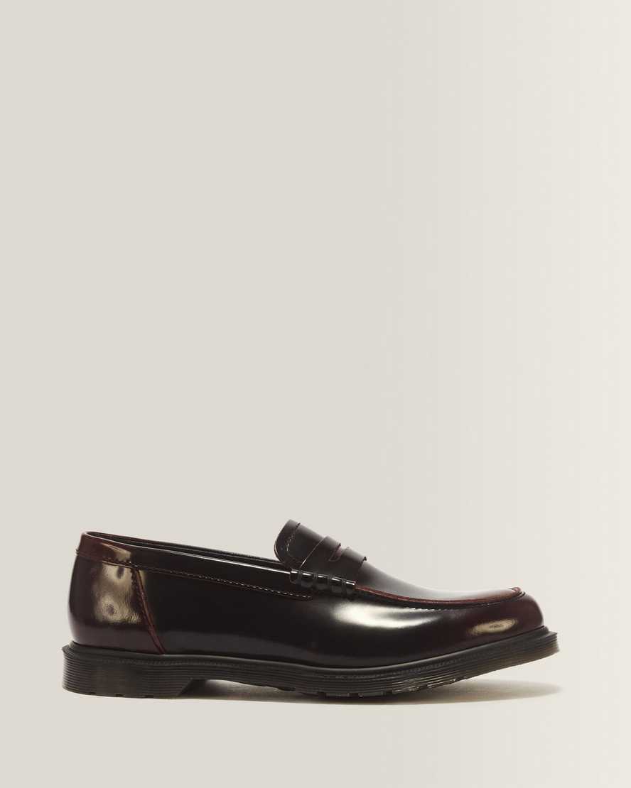 Dr. Martens Mayfare Rub Off Leder Loafer in Rot, Größe: 48