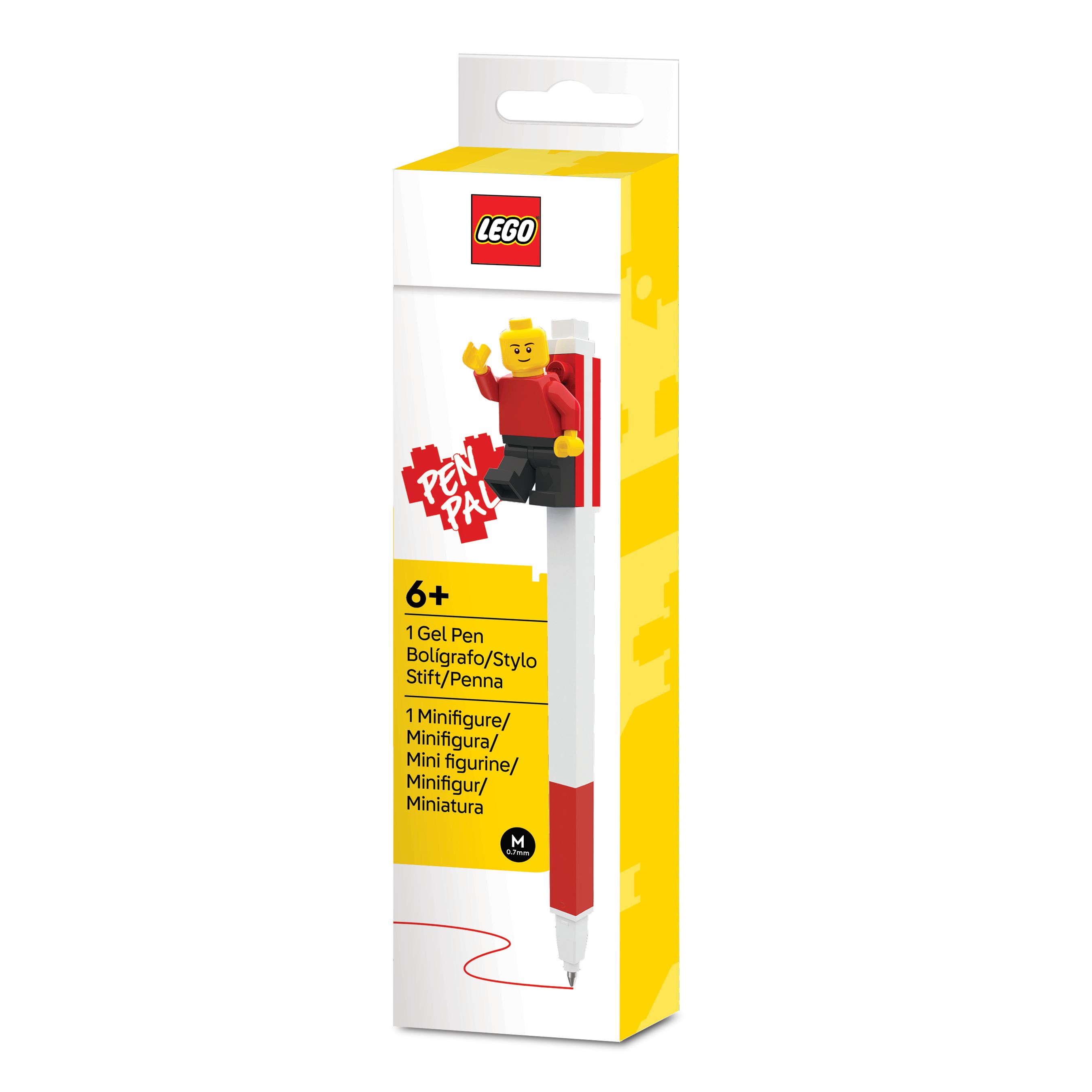 Gelschreiber mit Minifigur in Rot