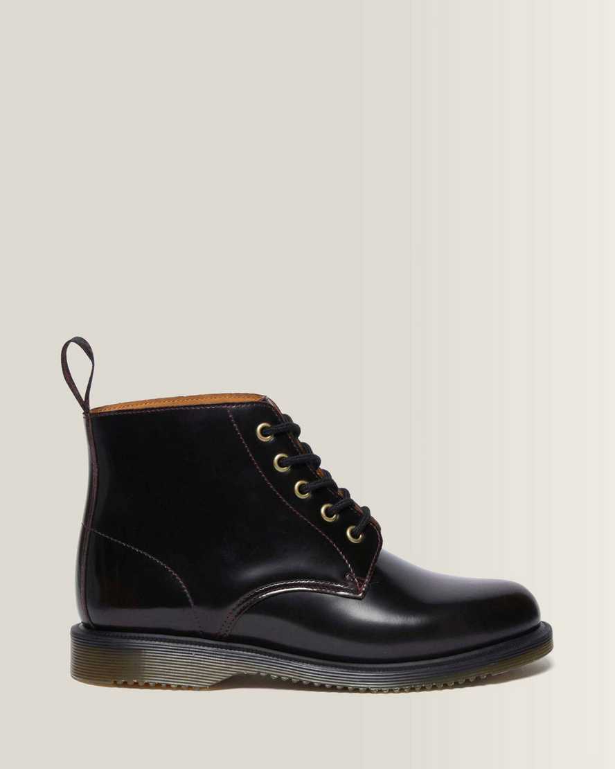 Dr. Martens Emmeline Arcadia Leder Schnürstiefel in Rot, Größe: 42