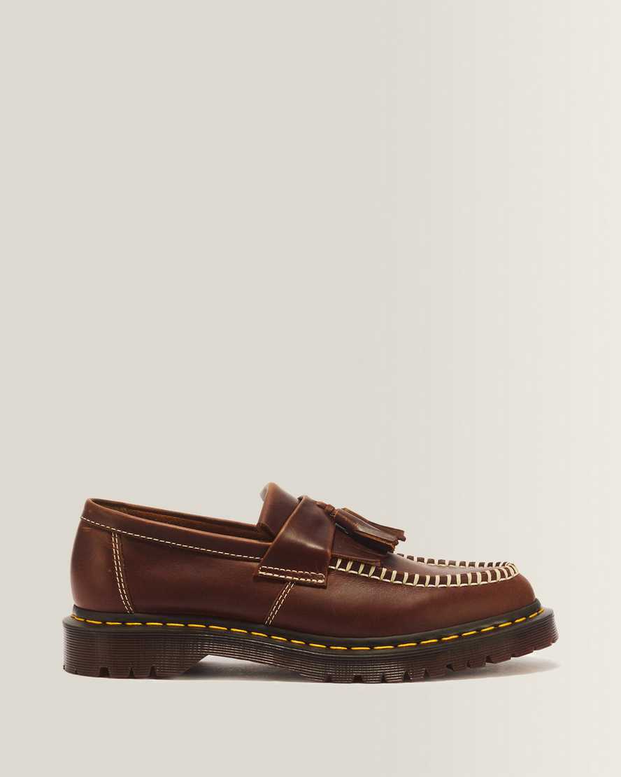 Dr. Martens Adrian Orleans Leder Tassel Loafer in Braun, Größe: 42