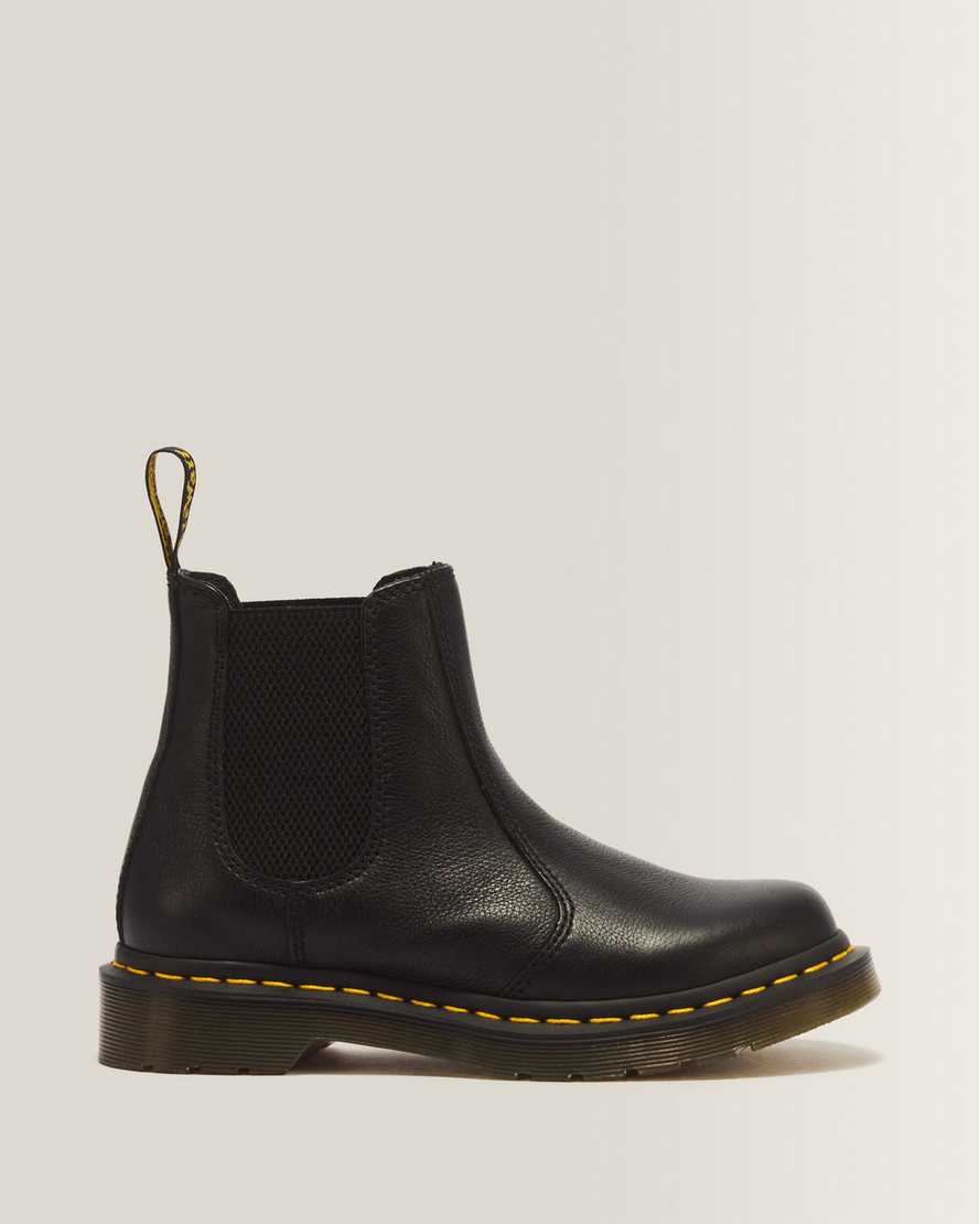 Dr. Martens 2976 Virginia Leder Chelsea Stiefel Schuhe in Schwarz, Größe: 38