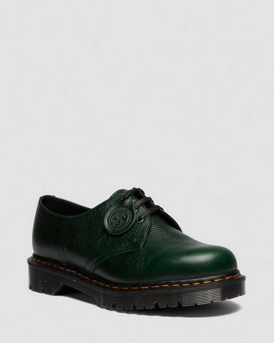 Dr. Martens Leder Qubist Rigger Stiefel in Schwarz, Größe: 44