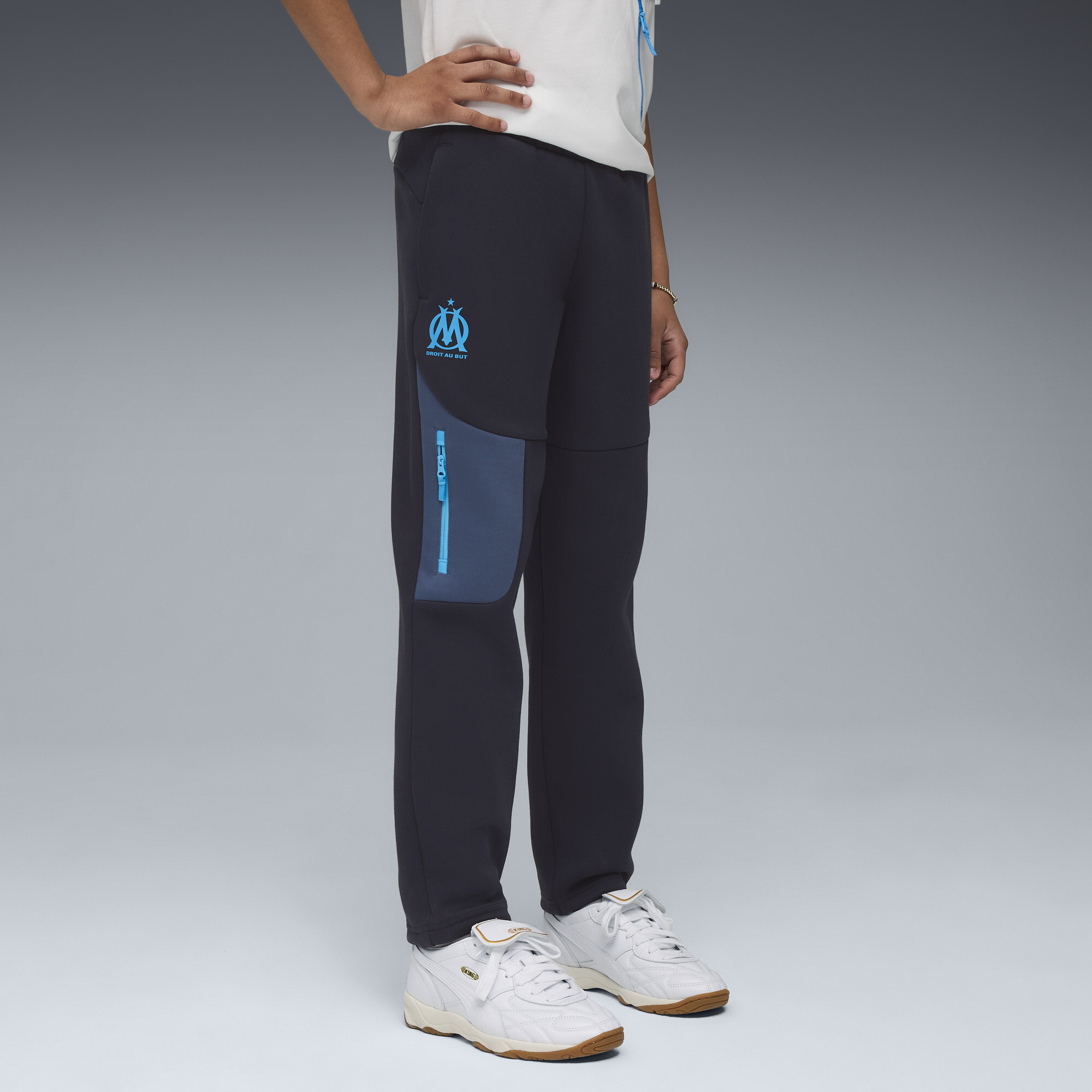 Olympique de Marseille PUMATECH Jogginghose Teenager, Kleidung, Blau, 7-8Y