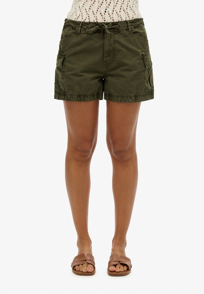 Superdry Damen Cargoshorts Grün - Größe: 44