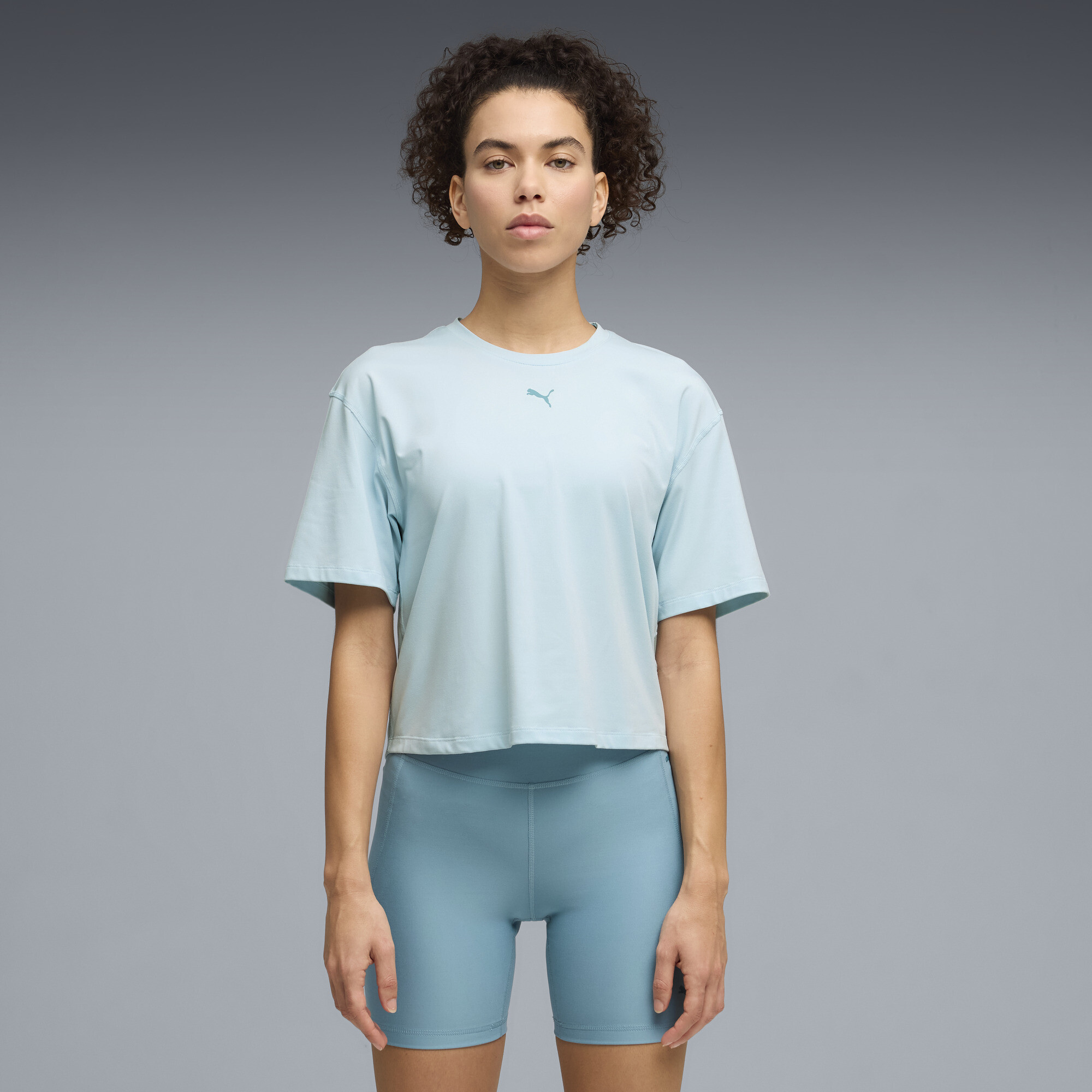 PUMA CLOUDSPUN Relaxed T-Shirt Damen, Kleidung, Blau, XXS
