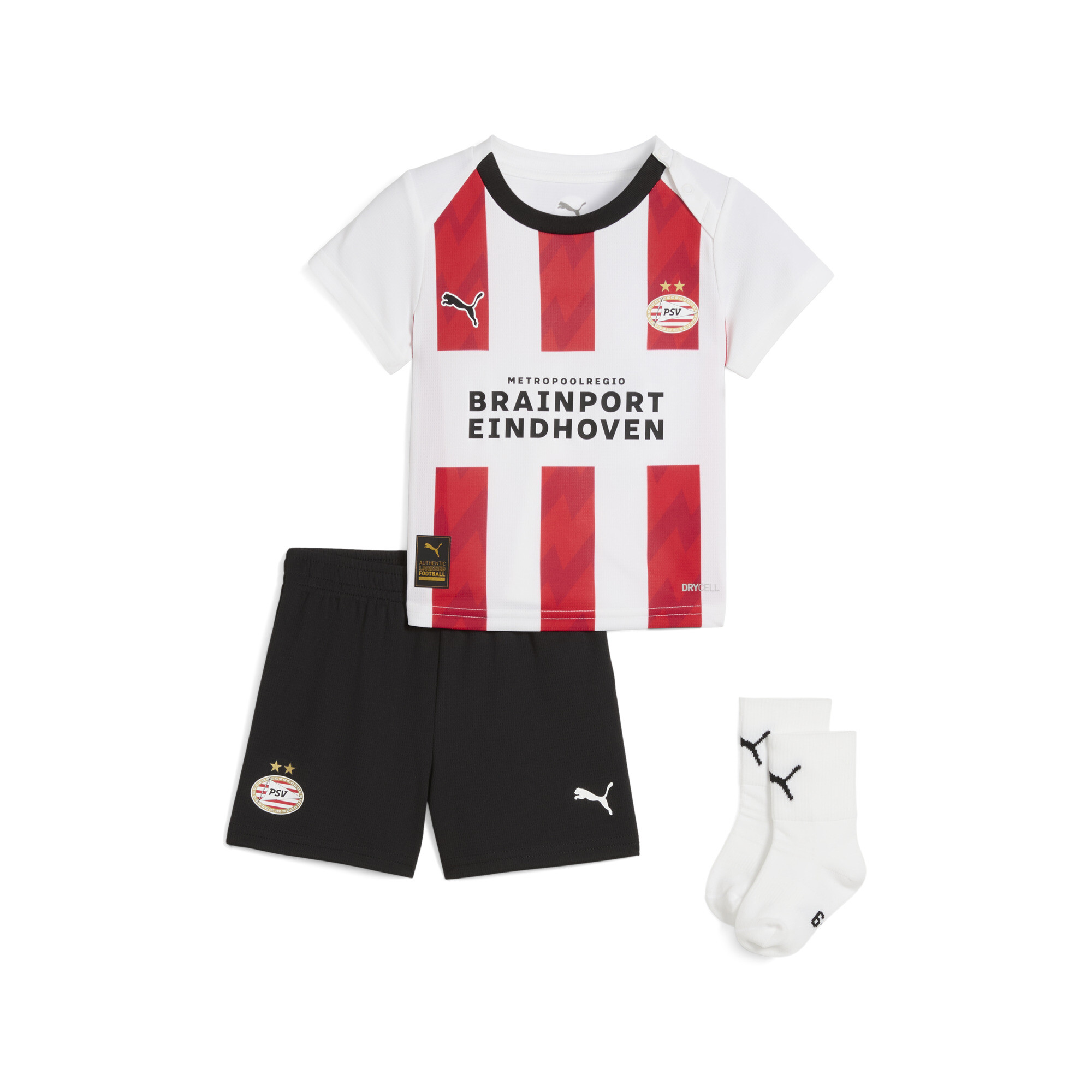 PUMA PSV Eindhoven 25/26 Heimtrikot-Babykit Baby, Kleidung, Rot, 2-4M