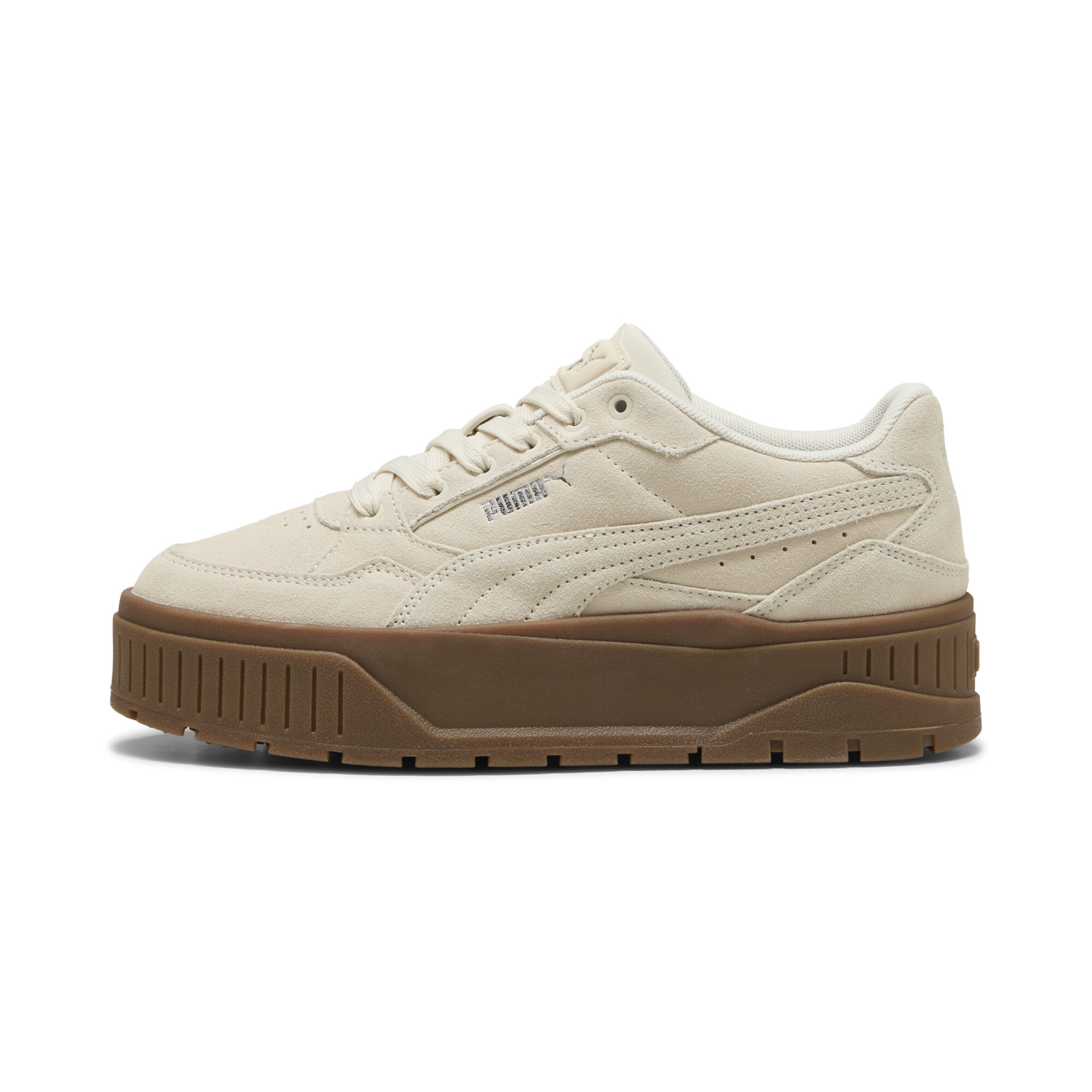 PUMA Karmen II Idol Suede Sneakers Damen, Schuhe, Weiß, 36